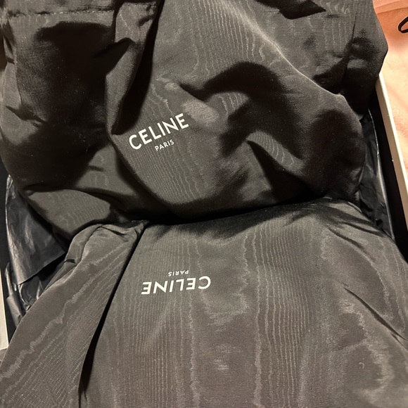 Celine Blank Low Lace Up Sneaker with Toe Cap in Canvas and Calfskin - Off White - Picture 12 of 16